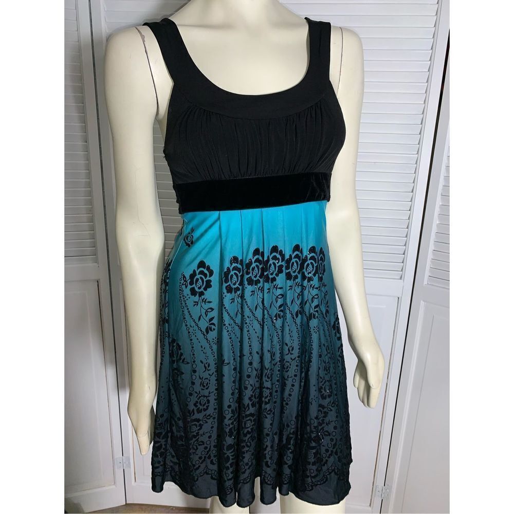Vintage Trixxi Gradient Color Mini Dress Size Small